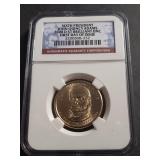 2008 D President  John Q Adams Dollar NGC BU