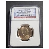 2007 D John Adams Dollar NGC Brilliant UNC