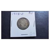 1908 O Barber Quarter