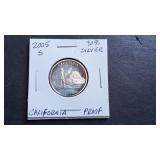 2005 S California State Quarter 90% Silver Proof