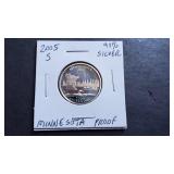 2005 S Minnesota State Quarter 90% Silver Proof