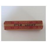 1944 Wheat Cent Roll Taped up & Unchecked