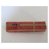 1940 Wheat Cent Roll Taped up & Unchecked