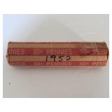 1952 Wheat Cent Roll Taped up & Unchecked