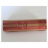 1956 Wheat Cent Roll Taped up & Unchecked