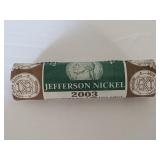 2003 P Jefferson Nickel Original Roll