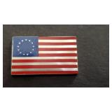 First Stars & Stripes 1777 Flag 4.88 g Sterling Si