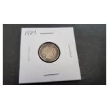 1907 Barber Dime
