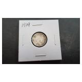1909 Barber Dime