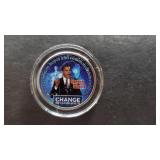 2003 Illinois Quarter Colorized  President Obama