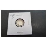 1908 D Barber Dime