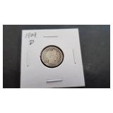 1909 D Barber Dime