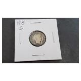 1915 S Barber Dime