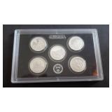 2012 S Park Quarter 5 Coin Proof Set 90% Silver