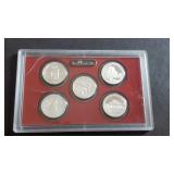 2010 S Park Quarter 5 Coin Proof Set 90% Silver