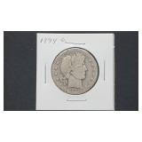 1894 S Barber Half Dollar