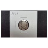 1949  Roosevelt Dime