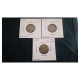 1893, 1895 & 1915  10 Hiller  From Austria