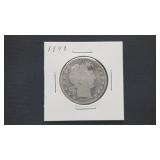 1898 Barber Half Dollar