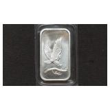 1 Oz. Silver Towne  Eagle .999 Silver Bar