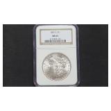 1885 O Morgan Silver Dollar NGC MS63