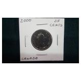 2000  25 Cents  From Canada