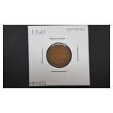 1921   Centavo From Mexico