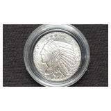1929 One Tenth Troy Ounce Indian Head .999 Silver