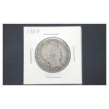 1907 Barber Half Dollar