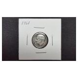 1961  Roosevelt Dime