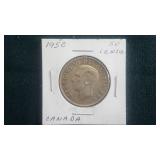 1950  50 Cents  From Canada 80% Silver