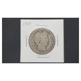 1911 Barber Half Dollar