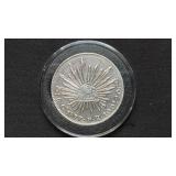 1877 Go FR  8 Reales From Mexico 90.3% Silver