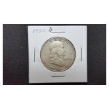 1950 D Franklin Half Dollar