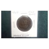 1857  Half Penny  From Great Britain