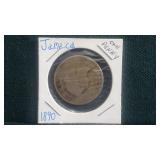 1890  Penny  From Jamaica