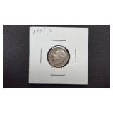 1951 D  Roosevelt Dime