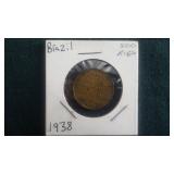 1938  500 Reis  From Brazil
