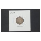 1901 Barber Dime