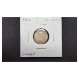 1961  10 Cents Elizabeth II From Canada 80% Silver