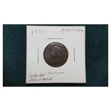 1901 Farthing From Great Britain