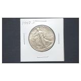 1947 D Walking Liberty Half Dollar