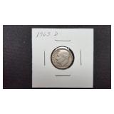 1963 D  Roosevelt Dime
