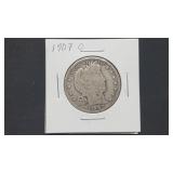1907 O Barber Half Dollar