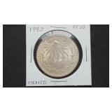 1943 Peso From Mexico 72% Silver