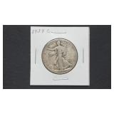 1929 S Walking Liberty Half Dollar