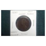 1870  Half Penny  From Great Britain