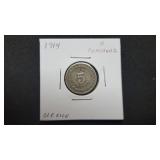 1914  5 Centavos From Mexico