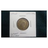 1940  Shilling  From Great Britain 50% Silver