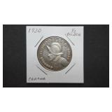 1930  1/2 Balboa From Panama 90% Silver